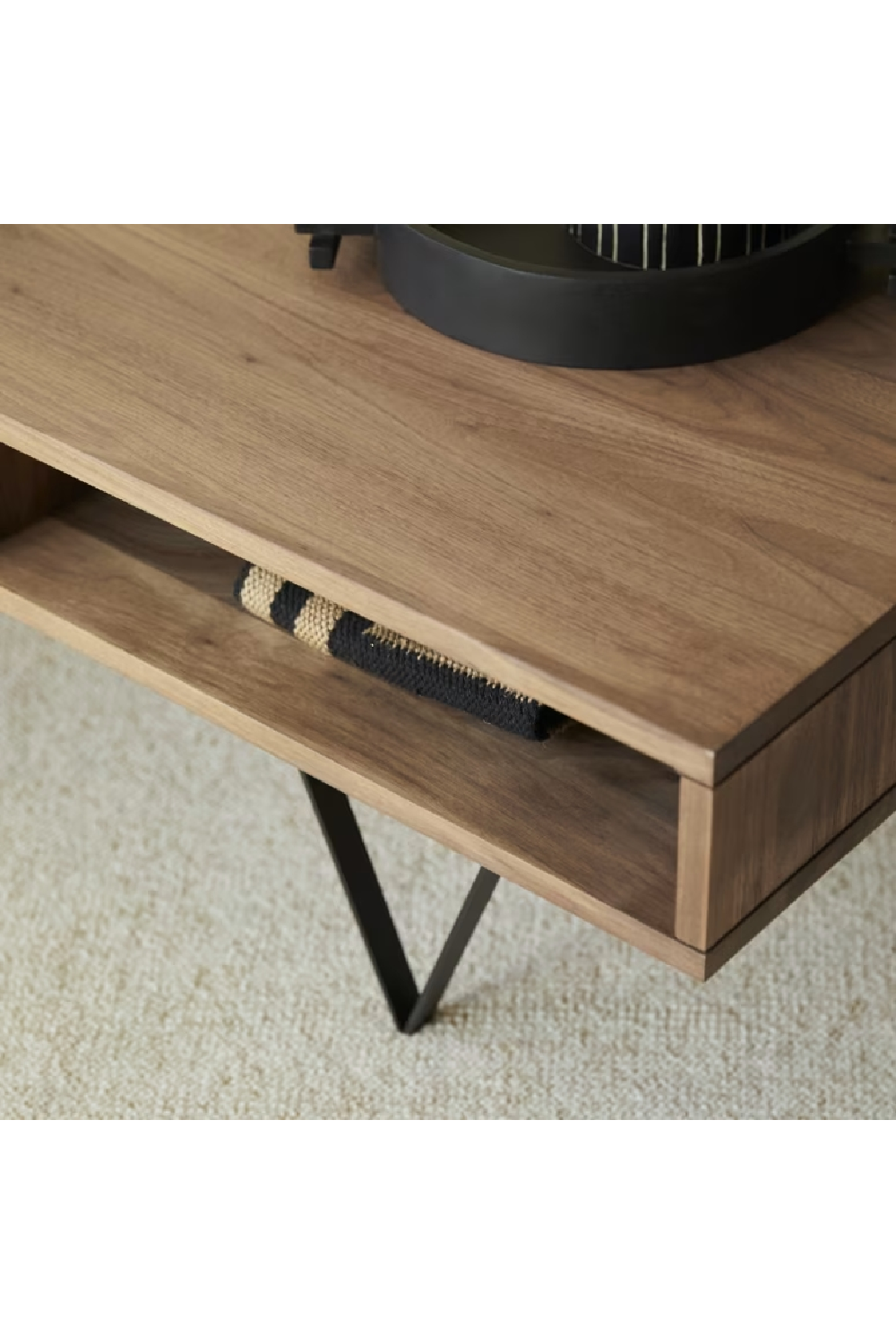 Solid Walnut Coffee Table | Tikamoon Metric | Woodfurniture.com