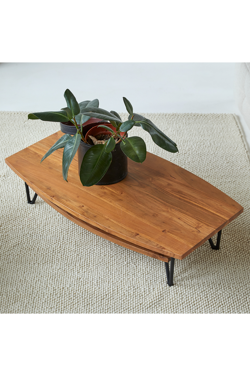 Contemporary Acacia Coffee Table | Tikamoon Bonnie | Woodfurniture.com