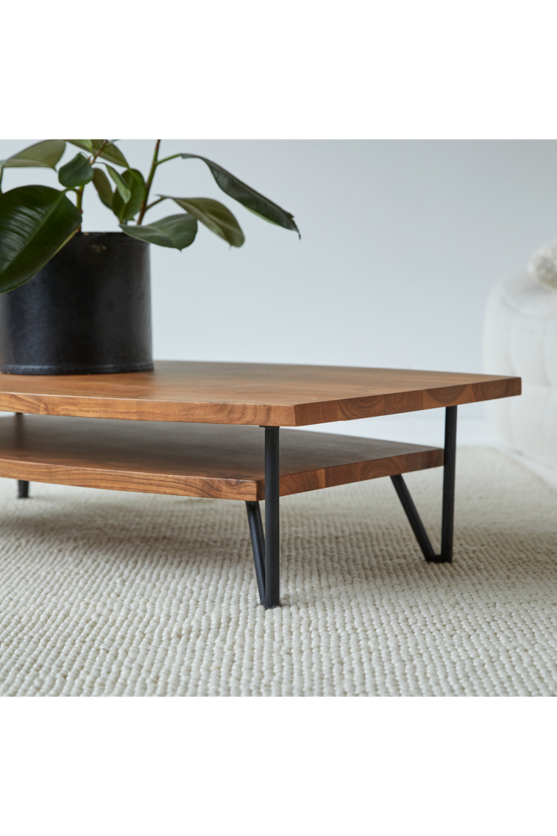 Contemporary Acacia Coffee Table | Tikamoon Bonnie | Woodfurniture.com