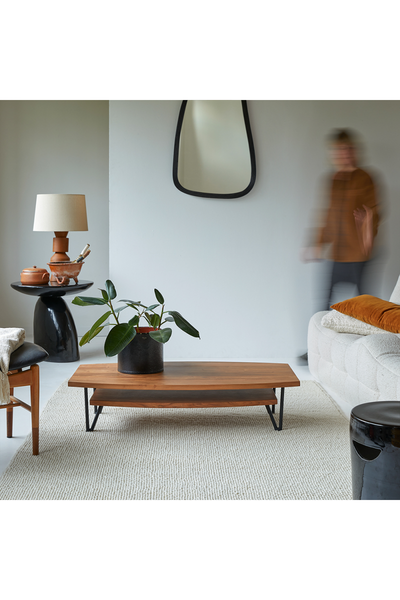 Contemporary Acacia Coffee Table | Tikamoon Bonnie | Woodfurniture.com