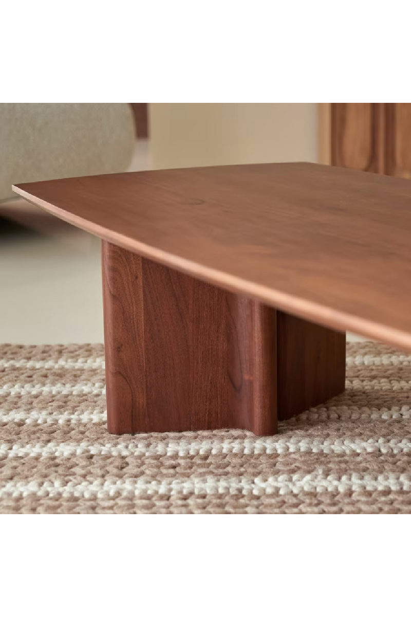 Varnished Acacia Coffee Table | Tikamoon Suzanne | Woodfurniture.com