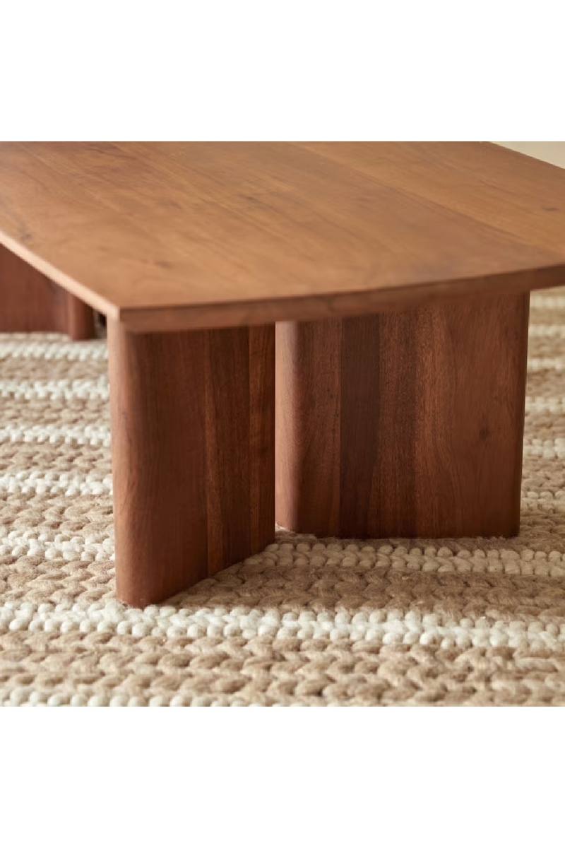 Varnished Acacia Coffee Table | Tikamoon Suzanne | Woodfurniture.com