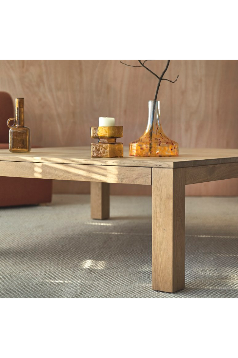 Oak 1-Drawer Coffee Table | Tikamoon Eden | Woodfurniture.com