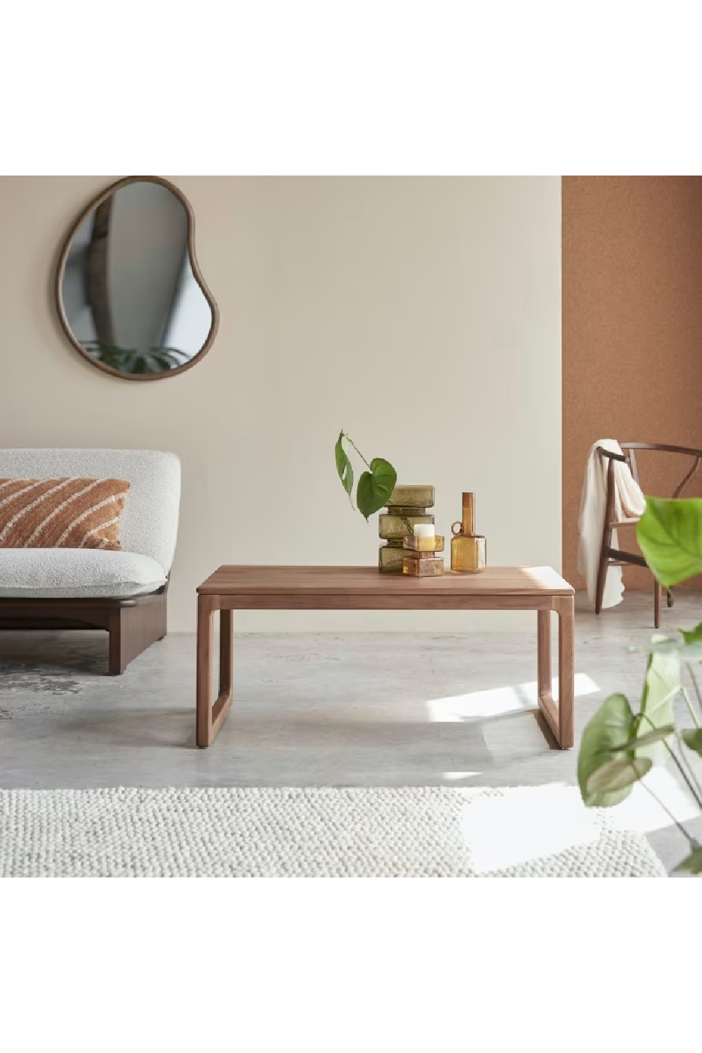 Rectangular Solid Coffee Table | Tikamoon Arto | Oroatrade.com