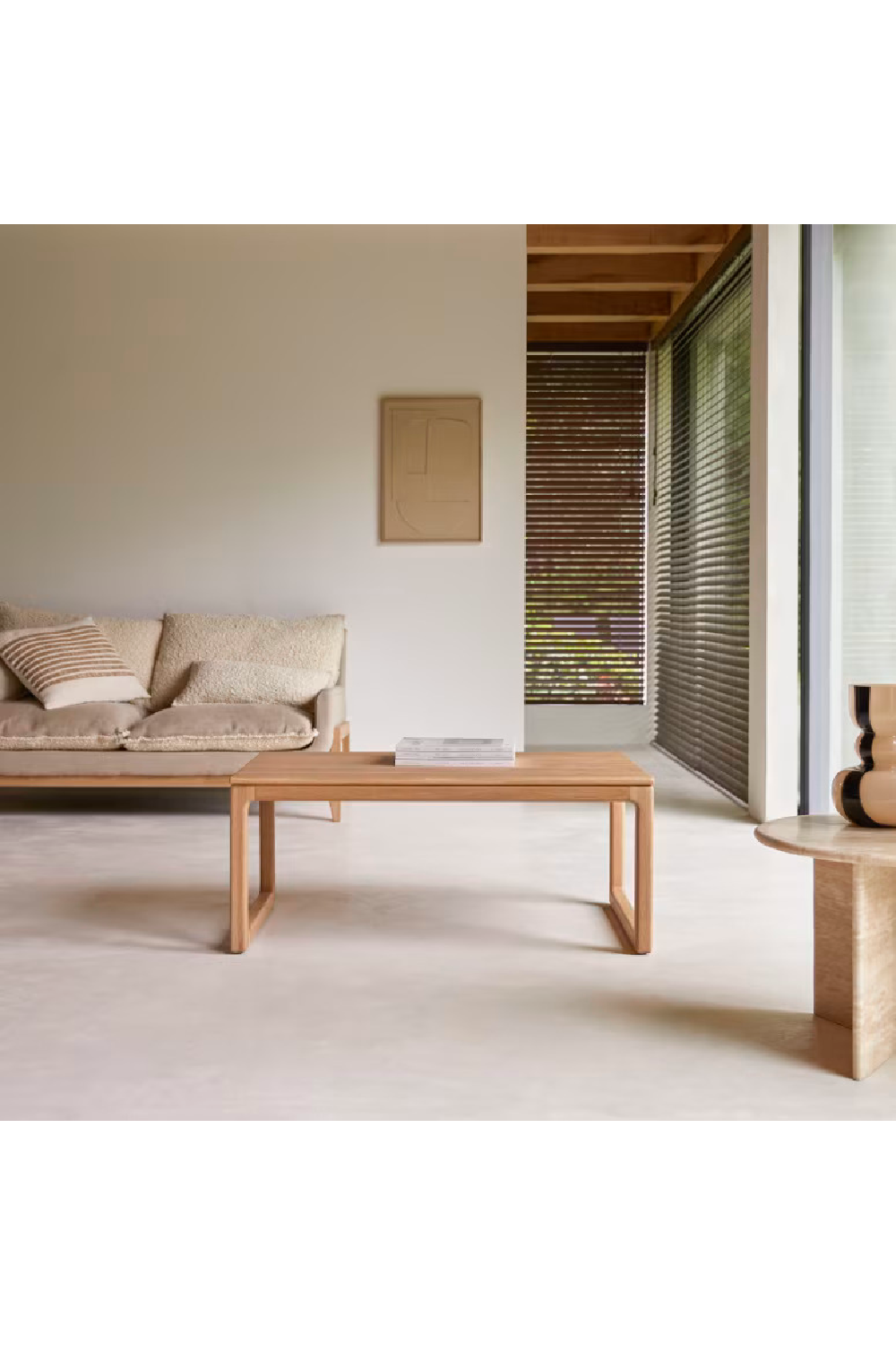 Rectangular Solid Coffee Table | Tikamoon Arto | Oroatrade.com