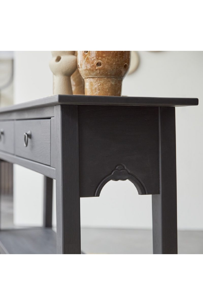 Black Pine Console Table | Tikamoon Thaki | Woodfurniture.com