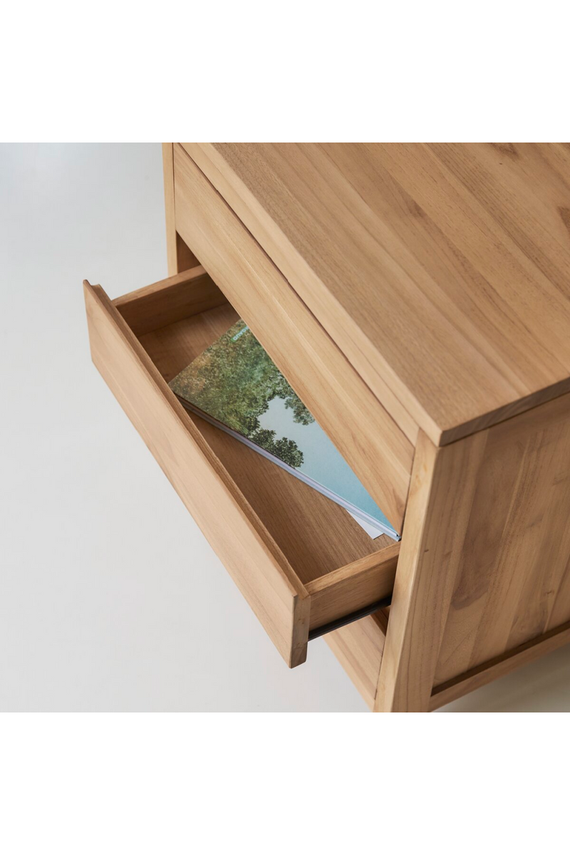 Natural Teak Modern Desk | Tikamoon Eden | Woodfurniture.com