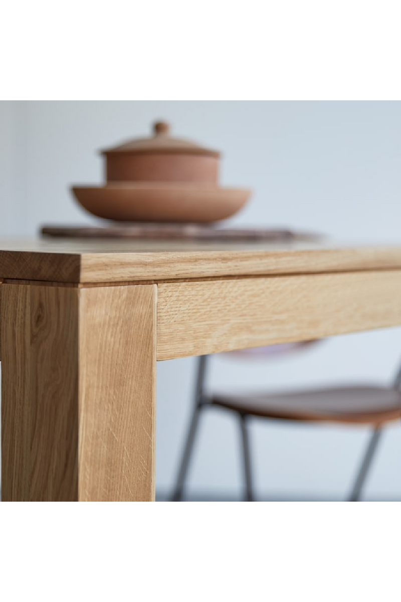 Oiled Oak Square Dining Table | Tikamoon Eden | Woodfurniture.com