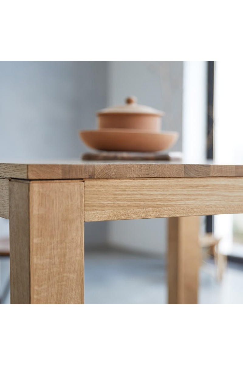 Oiled Oak Square Dining Table | Tikamoon Eden | Woodfurniture.com