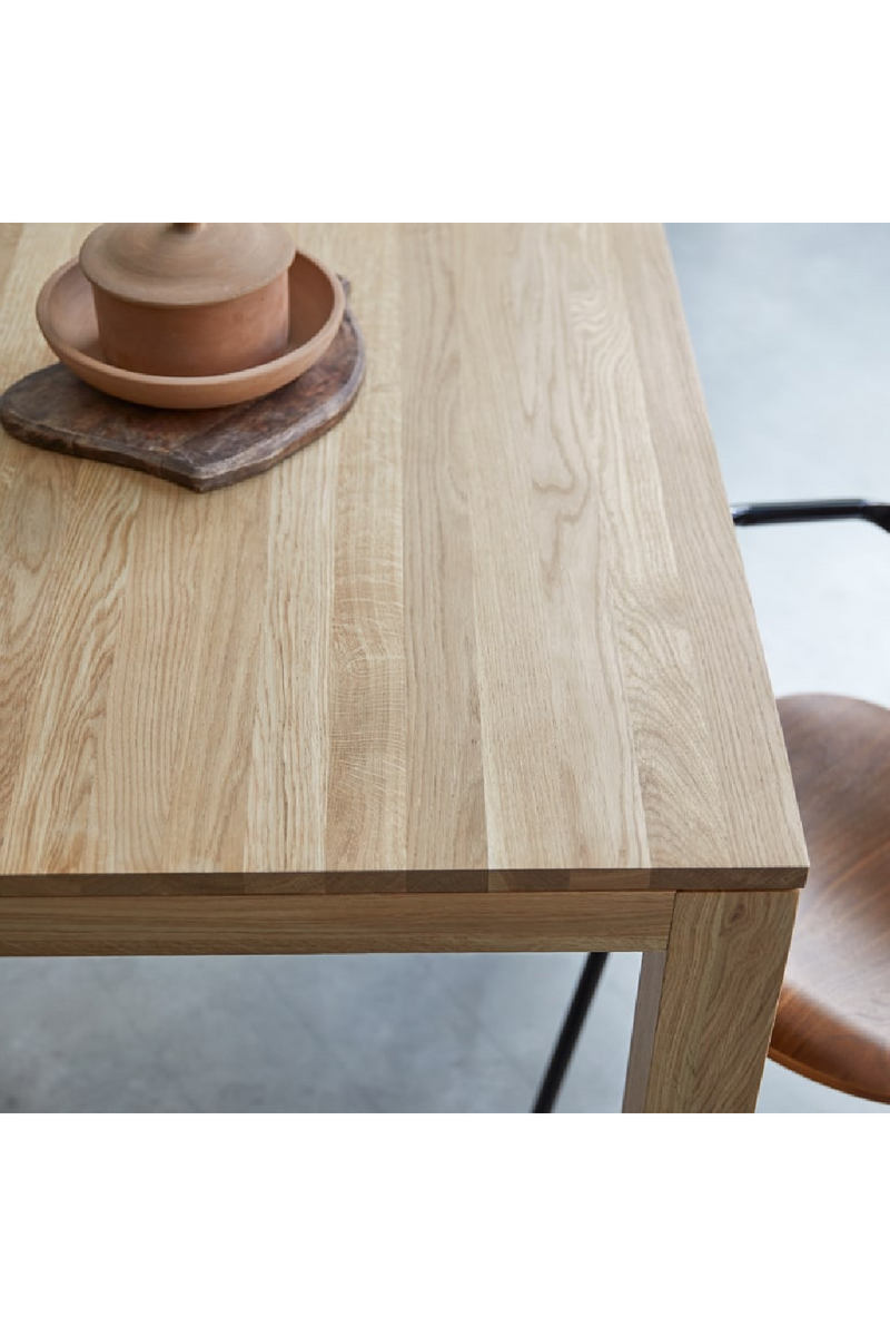 Oiled Oak Square Dining Table | Tikamoon Eden | Woodfurniture.com