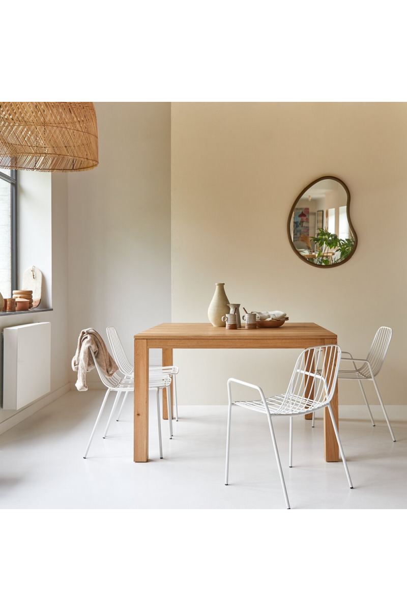 Solid Oak Square Dining Table | Tikamoon Eden | Woodfurniture.com