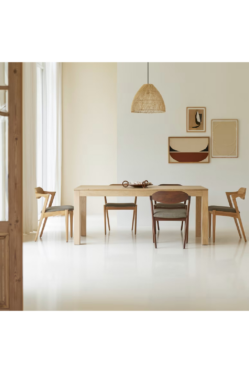 Solid Oak Extendable Table | Tikamoon Eden | Oroatrade.com