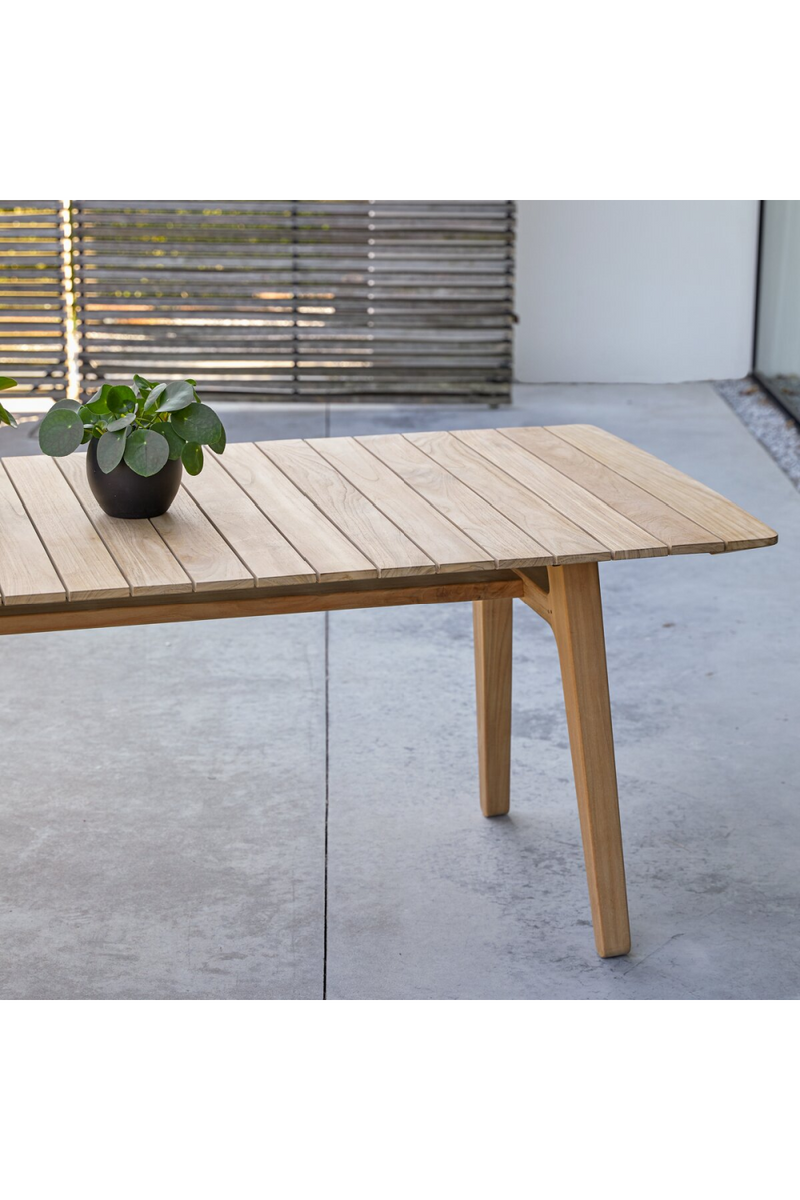 Teak Rectangular Garden Table | Tikamoon Antioni | Woodfurniture.com
