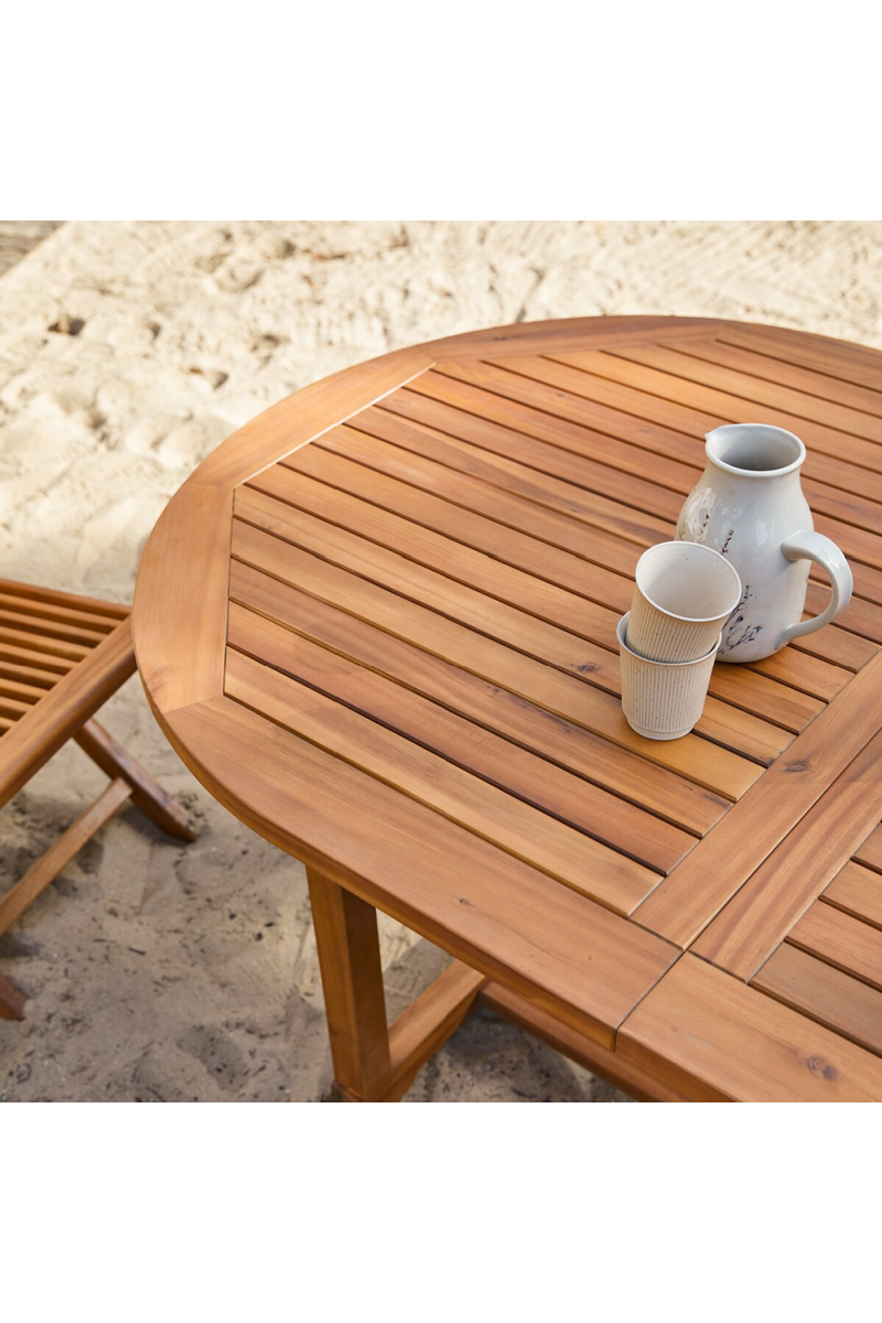 Acacia Oval Extendable Garden Table | Tikamoon Capri | Woodfurniture.com