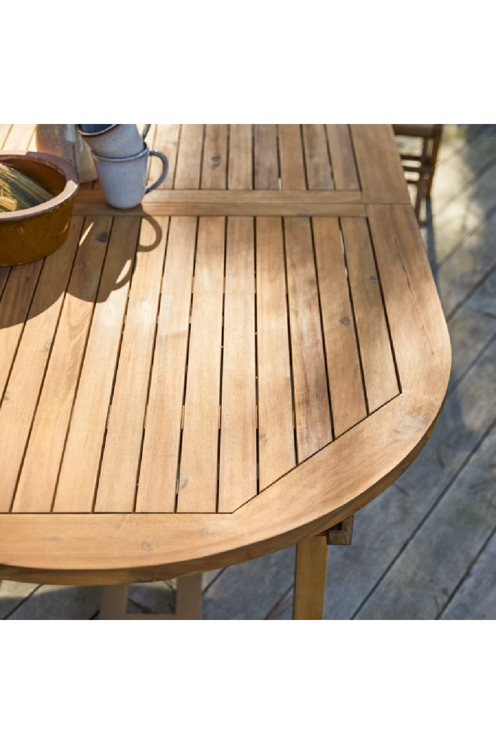 Acacia Oval Extendable Garden Table | Tikamoon Capri | Woodfurniture.com