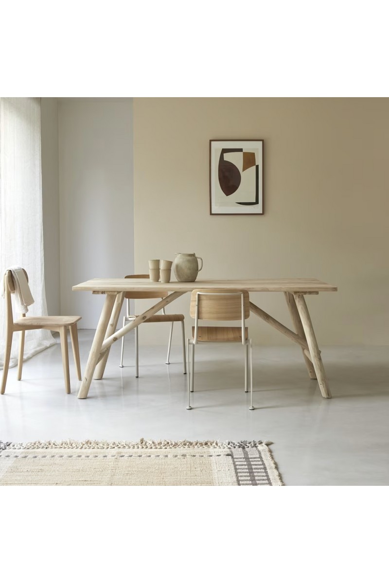 Natural Driftwood Dining Table | Tikamoon Mathilda | Woodfurniture.com