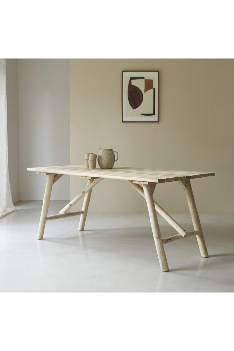 Natural Driftwood Dining Table | Tikamoon Mathilda | Woodfurniture.com