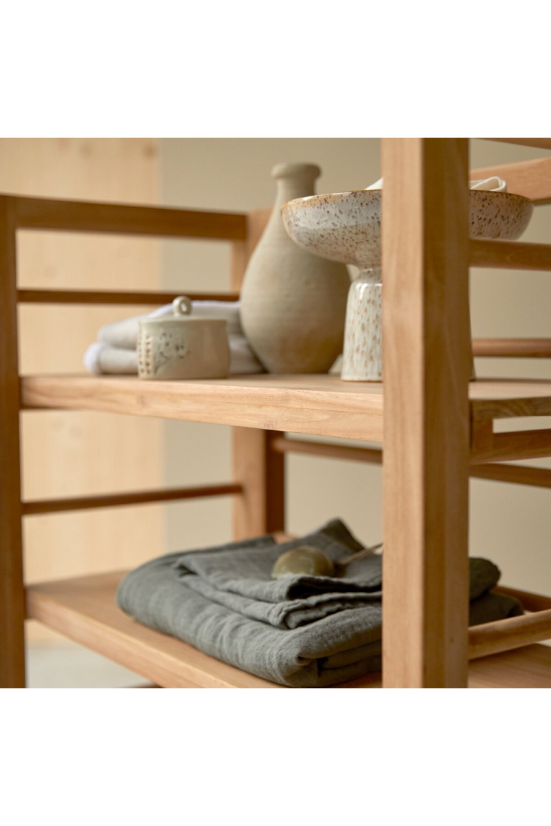 Minimalist Teak Shelf Unit | Tikamoon Sera | Woodfurniture.com