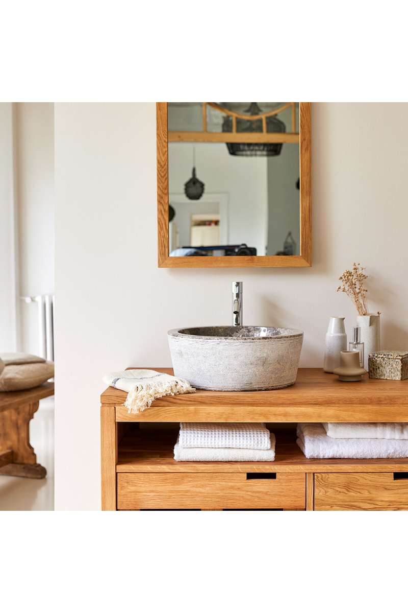 Gray Marble Bathroom Sink | Tikamoon Exo Stri | Woodfurniture.com