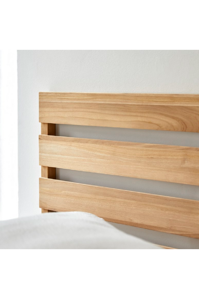 Solid Teak Slatted Headboard | Tikamoon Urbain | Woodfurniture.com