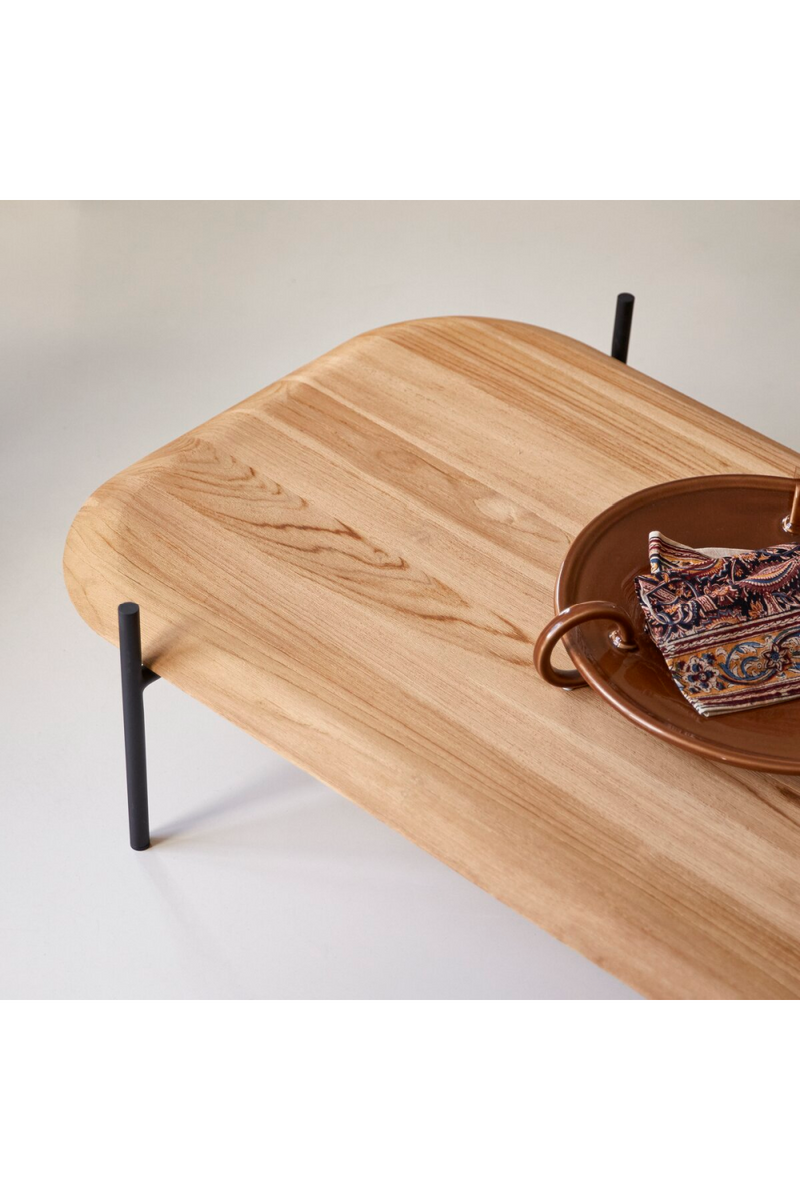 Modern Teak Coffee Table | Tikamoon Honorine | Woodfurniture.com