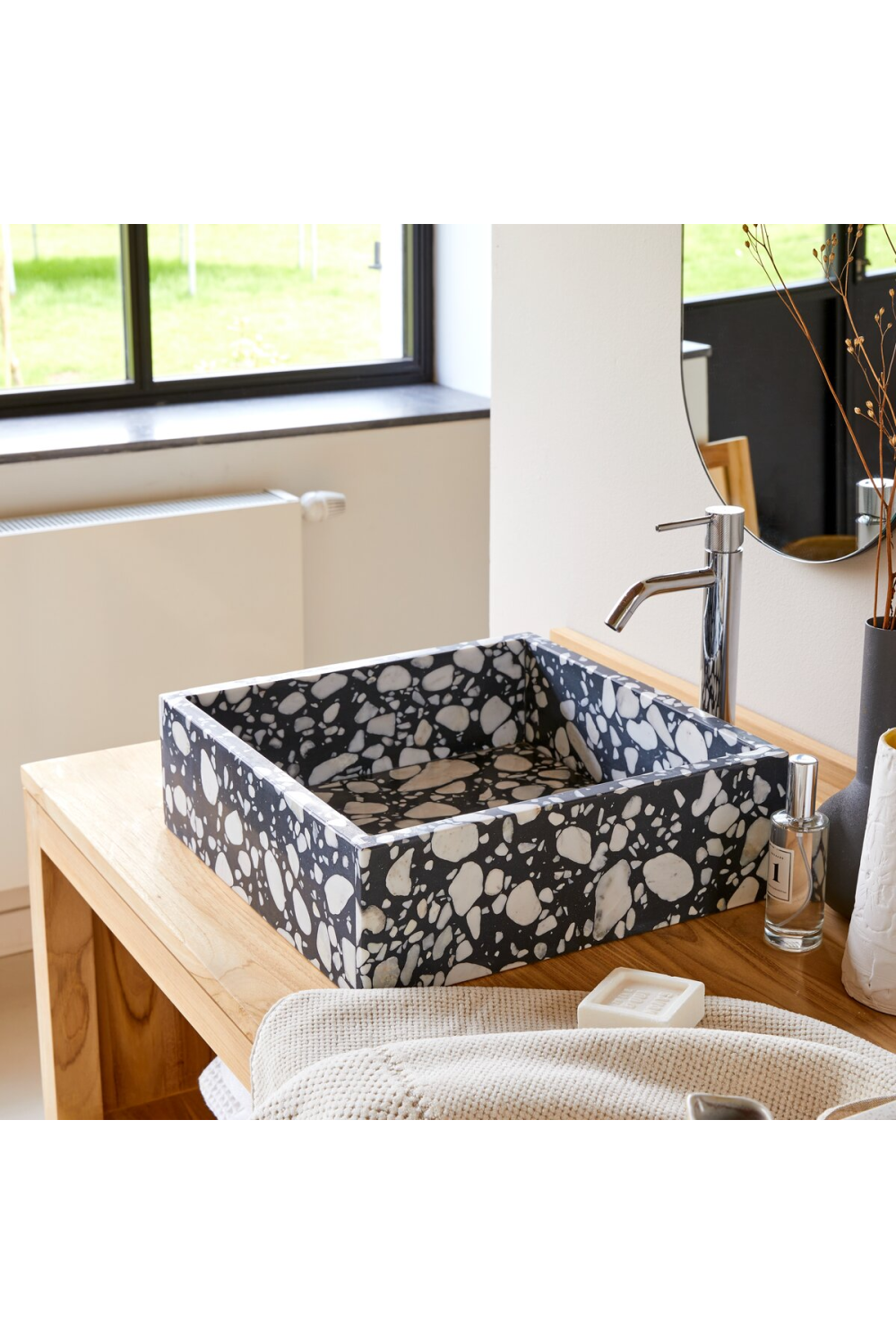 Stone Bathroom Sink | Tikamoon Unik | Woodfurniture.com