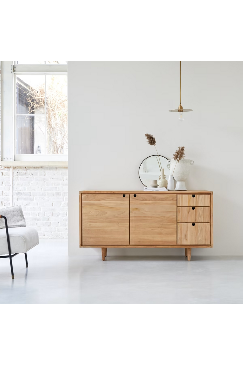 Minimalist Teak Sideboard | Tikamoon Jonak | Woodfurniture.com