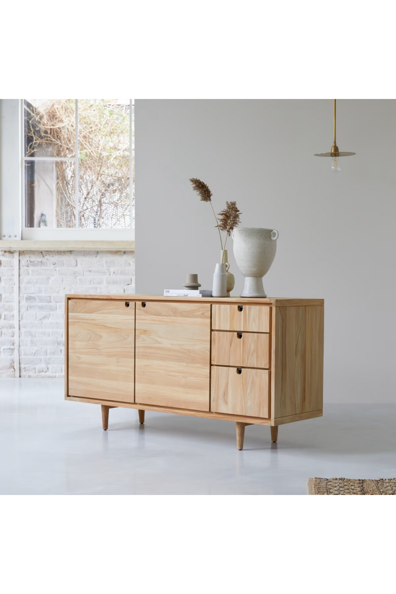 Minimalist Teak Sideboard | Tikamoon Jonak | Woodfurniture.com