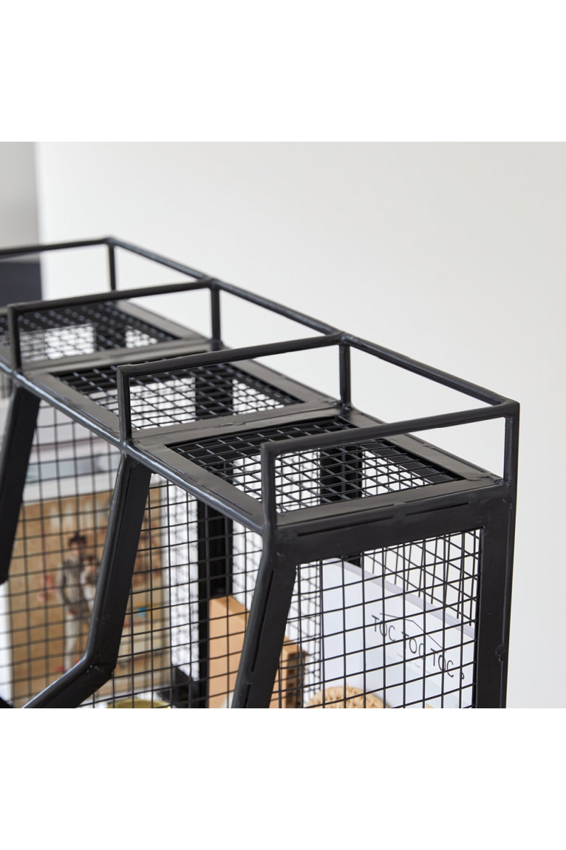 Metal Grid Locker Shelf | Tikamoon Cleo | Woodfurniture.com