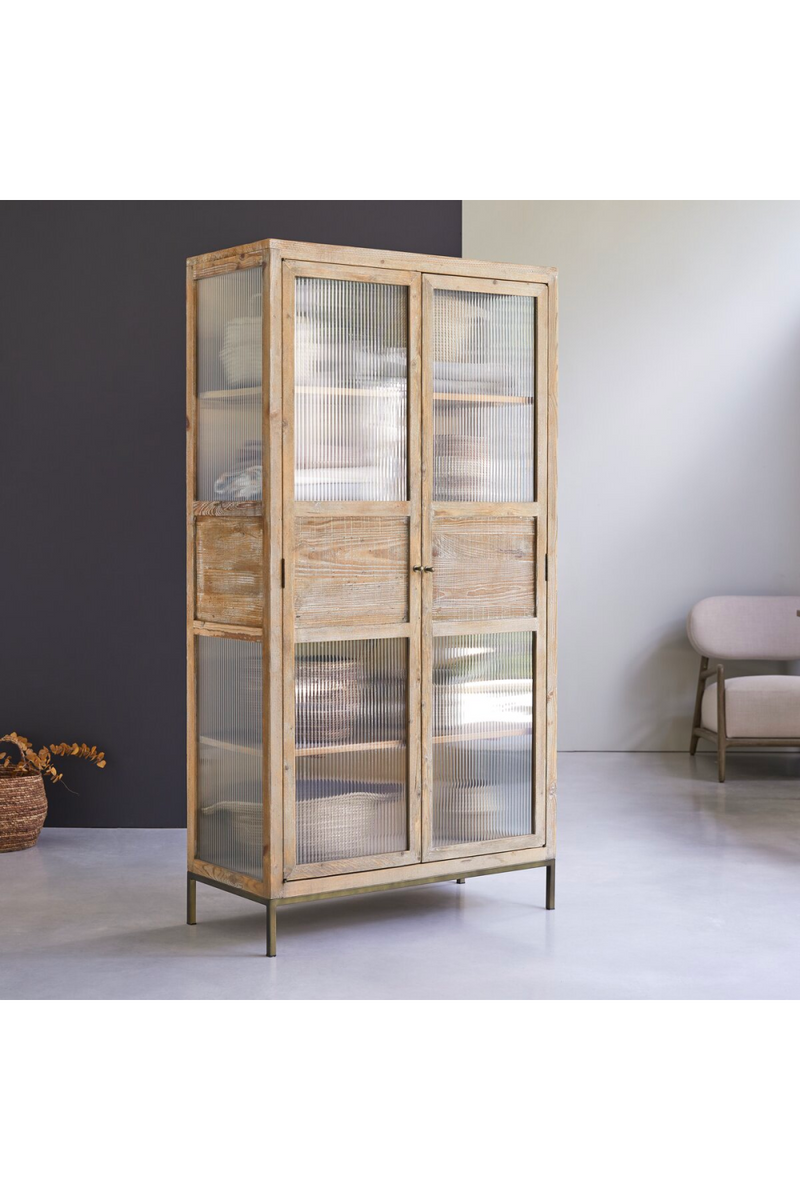 Natural Pine Kitchen Cabinet | Tikamoon Andrea | Woodfurniture.com