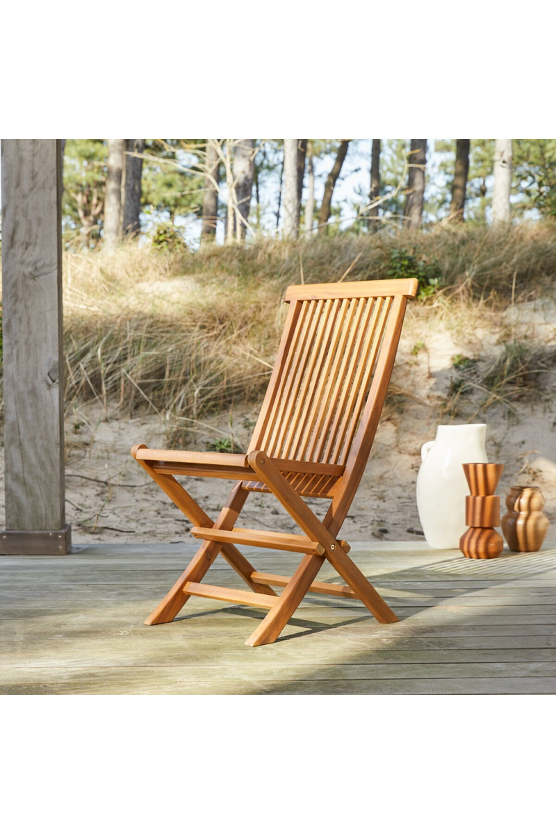Solid Acacia Garden Chair Set (2) | Tikamoon Capri | Woodfurniture.com