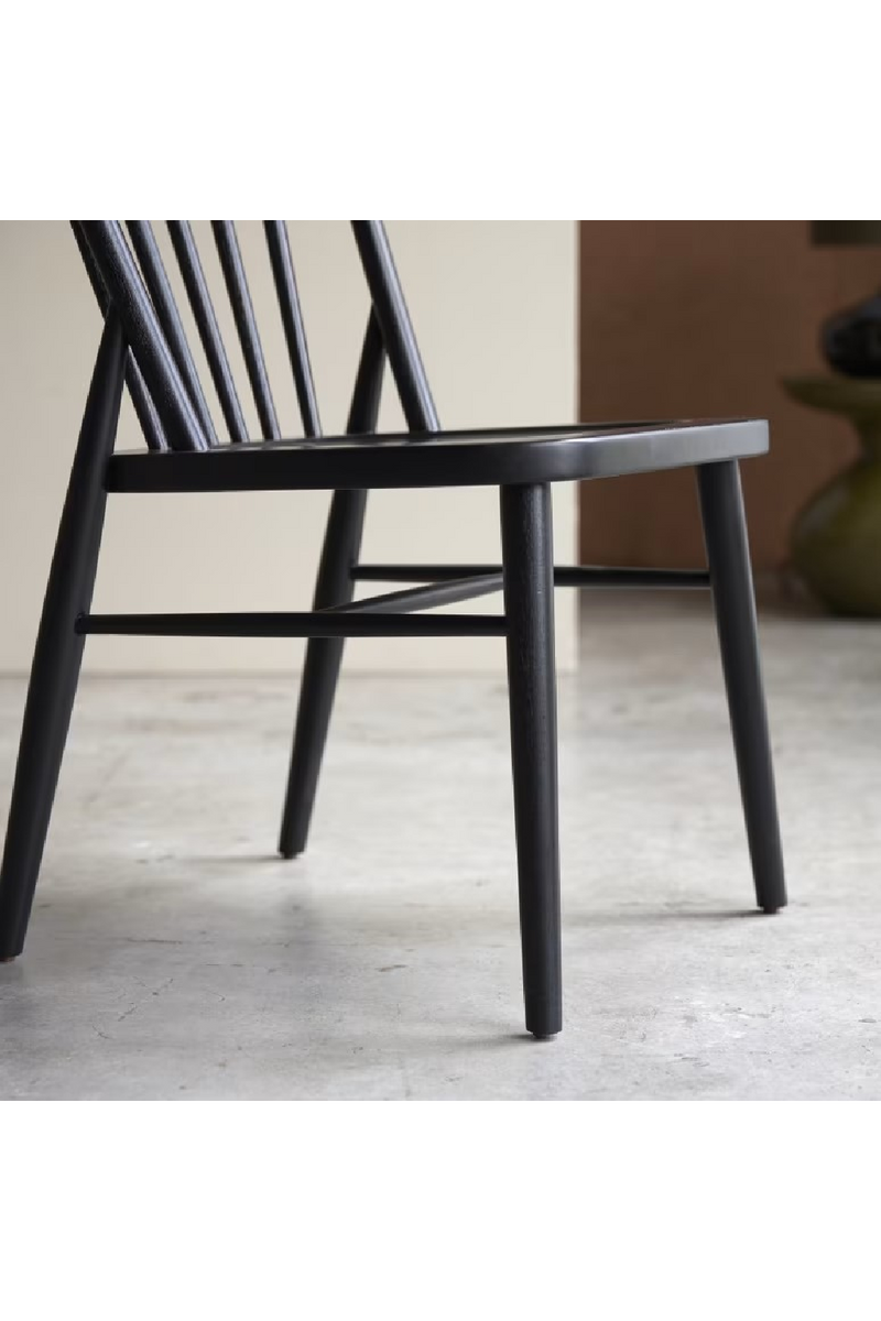 Black Acacia Dining Chair Set (2) | Tikamoon Leonor | Woodfurniture.com