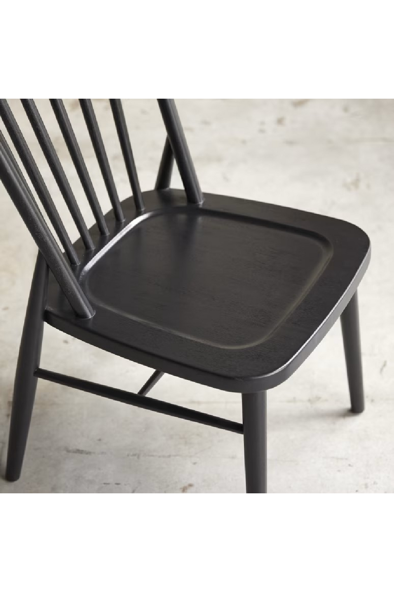 Black Acacia Dining Chair Set (2) | Tikamoon Leonor | Woodfurniture.com