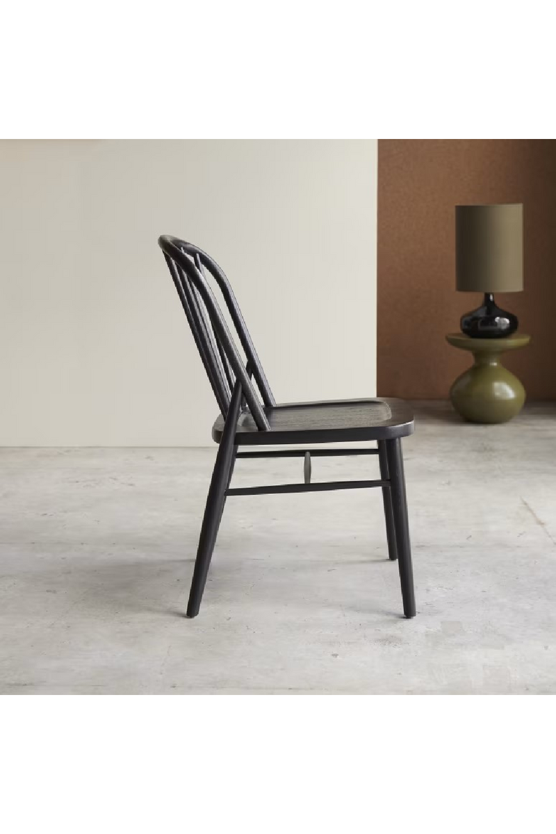 Black Acacia Dining Chair Set (2) | Tikamoon Leonor | Woodfurniture.com