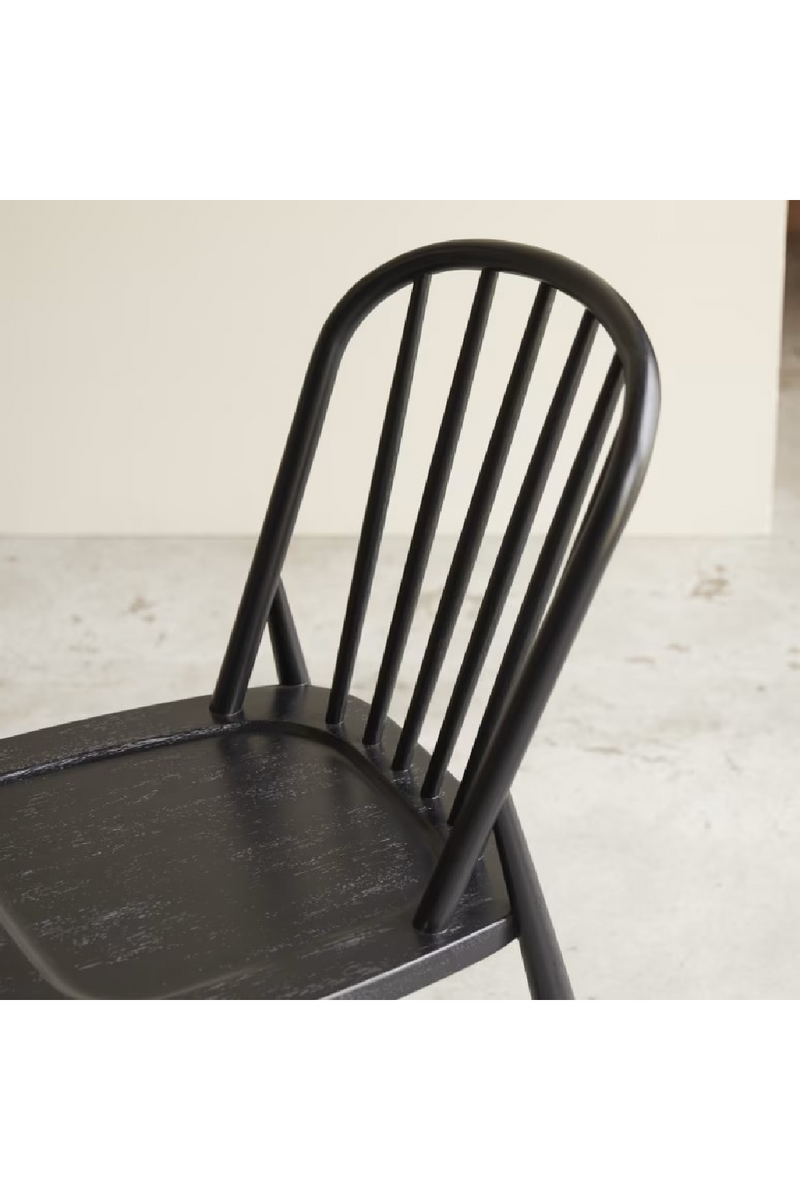 Black Acacia Dining Chair Set (2) | Tikamoon Leonor | Woodfurniture.com