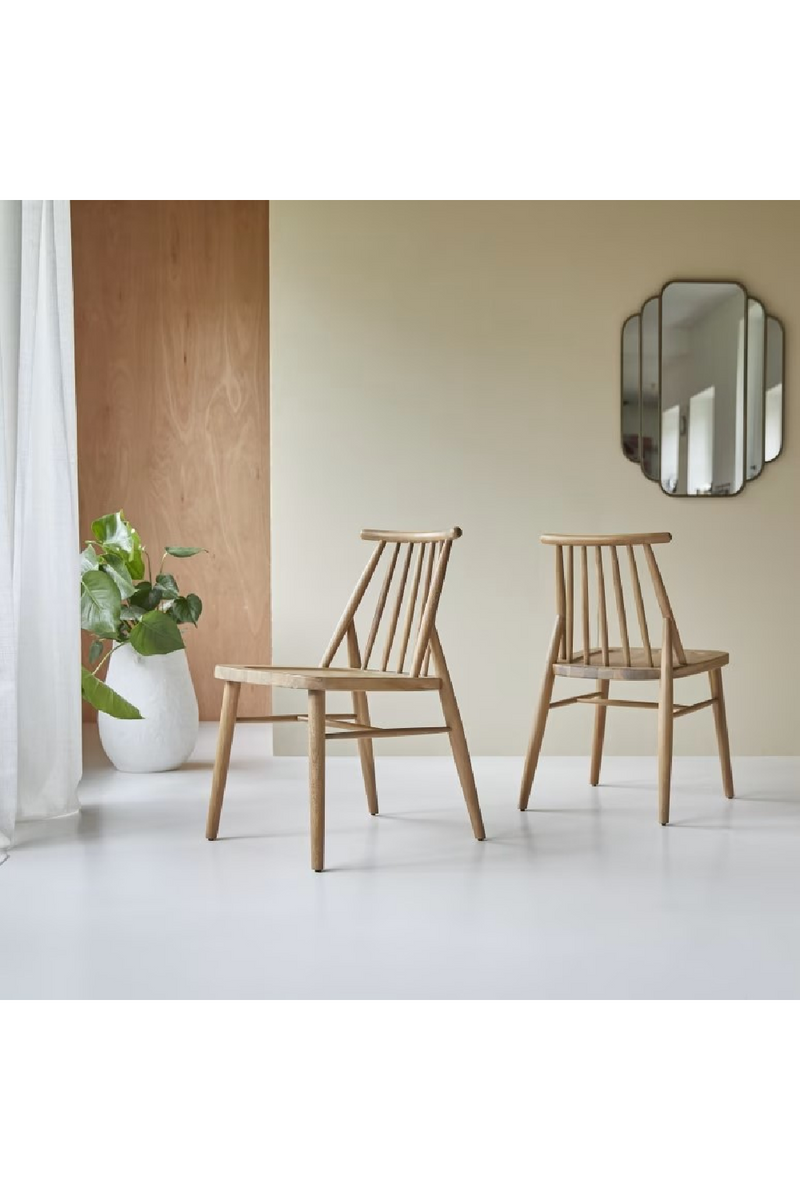 Solid Acacia Dining Chair Set (2) | Tikamoon Léa  | Woodfurniture.com