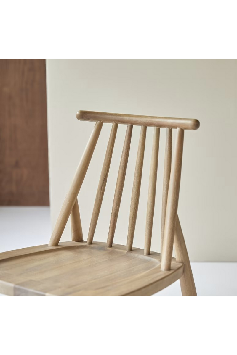 Solid Acacia Dining Chair Set (2) | Tikamoon Léa  | Woodfurniture.com