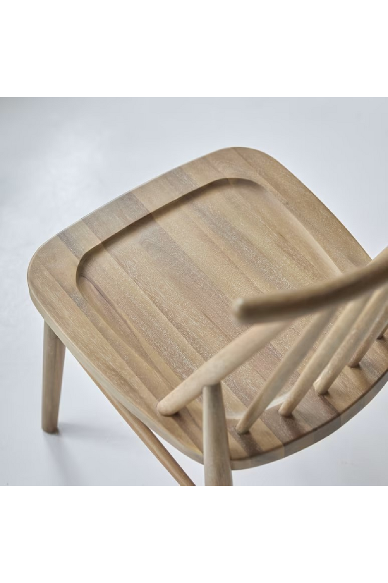 Solid Acacia Dining Chair Set (2) | Tikamoon Léa  | Woodfurniture.com