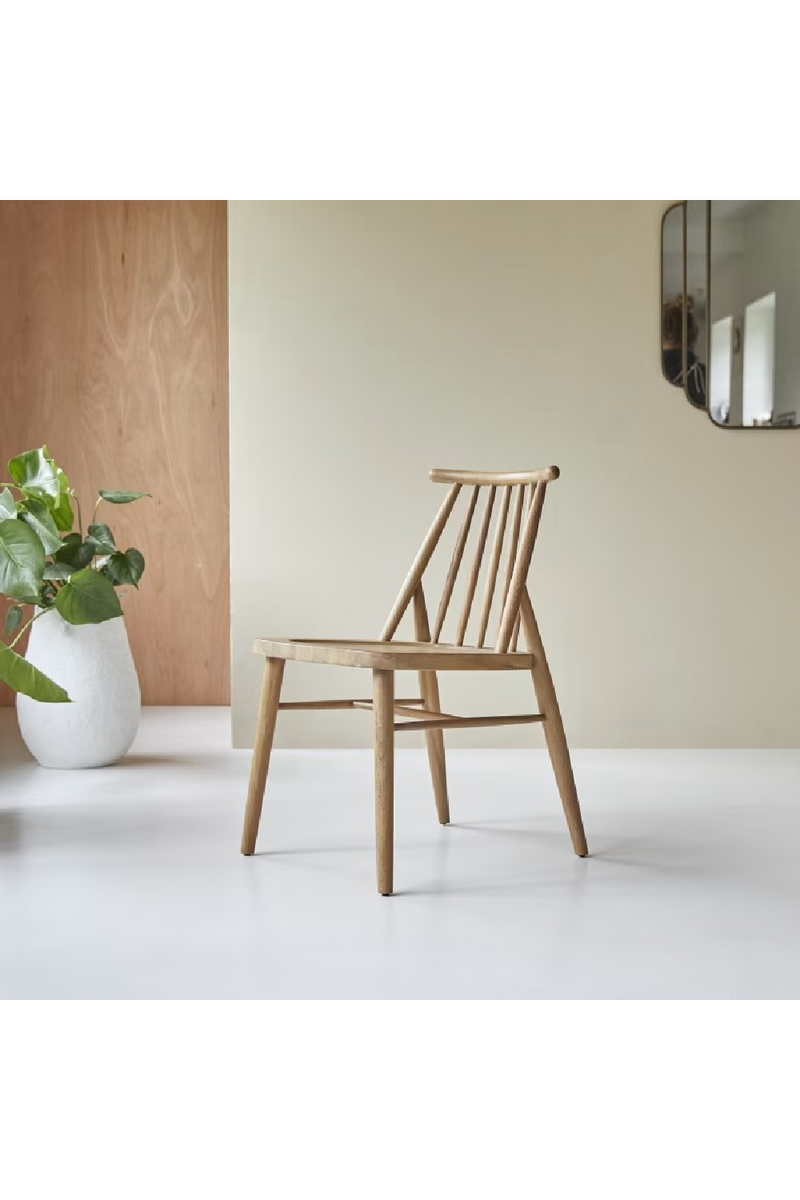 Solid Acacia Dining Chair Set (2) | Tikamoon Léa  | Woodfurniture.com