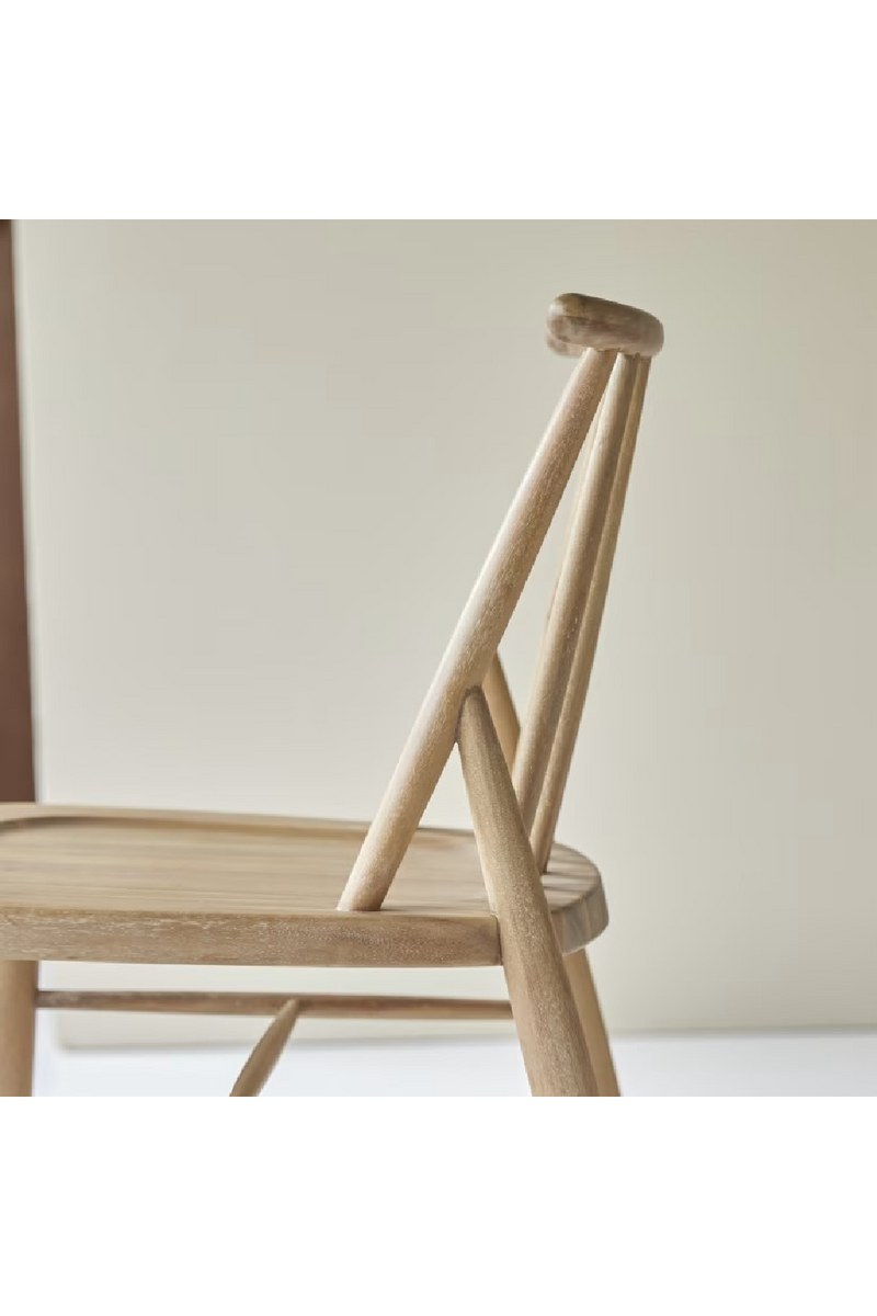 Solid Acacia Dining Chair Set (2) | Tikamoon Léa  | Woodfurniture.com