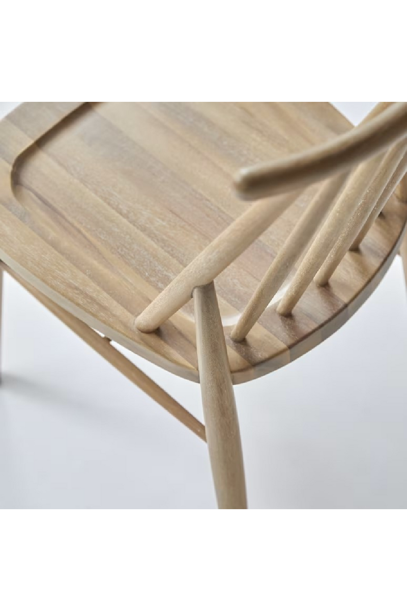 Solid Acacia Dining Chair Set (2) | Tikamoon Léa  | Woodfurniture.com