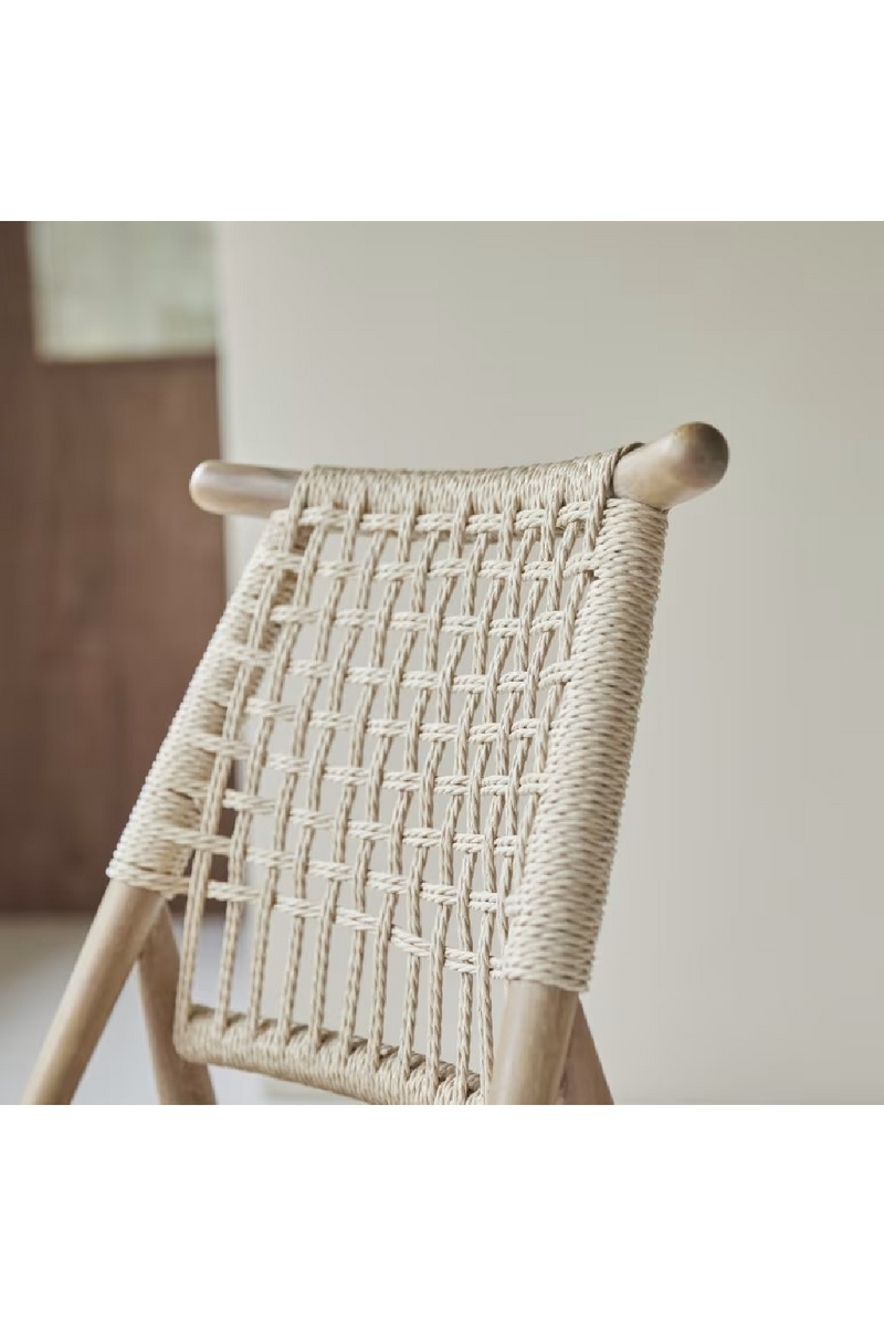 Woven Backrest Dining Chair Set (2) | Tikamoon Arturo  | Woodfurniture.com