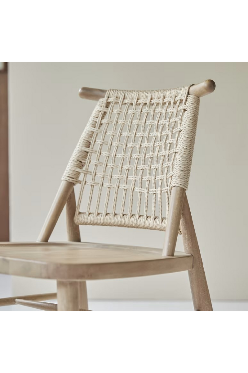 Woven Backrest Dining Chair Set (2) | Tikamoon Arturo  | Woodfurniture.com