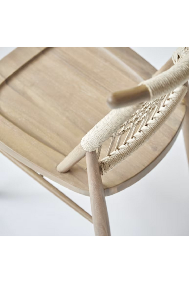 Woven Backrest Dining Chair Set (2) | Tikamoon Arturo  | Woodfurniture.com