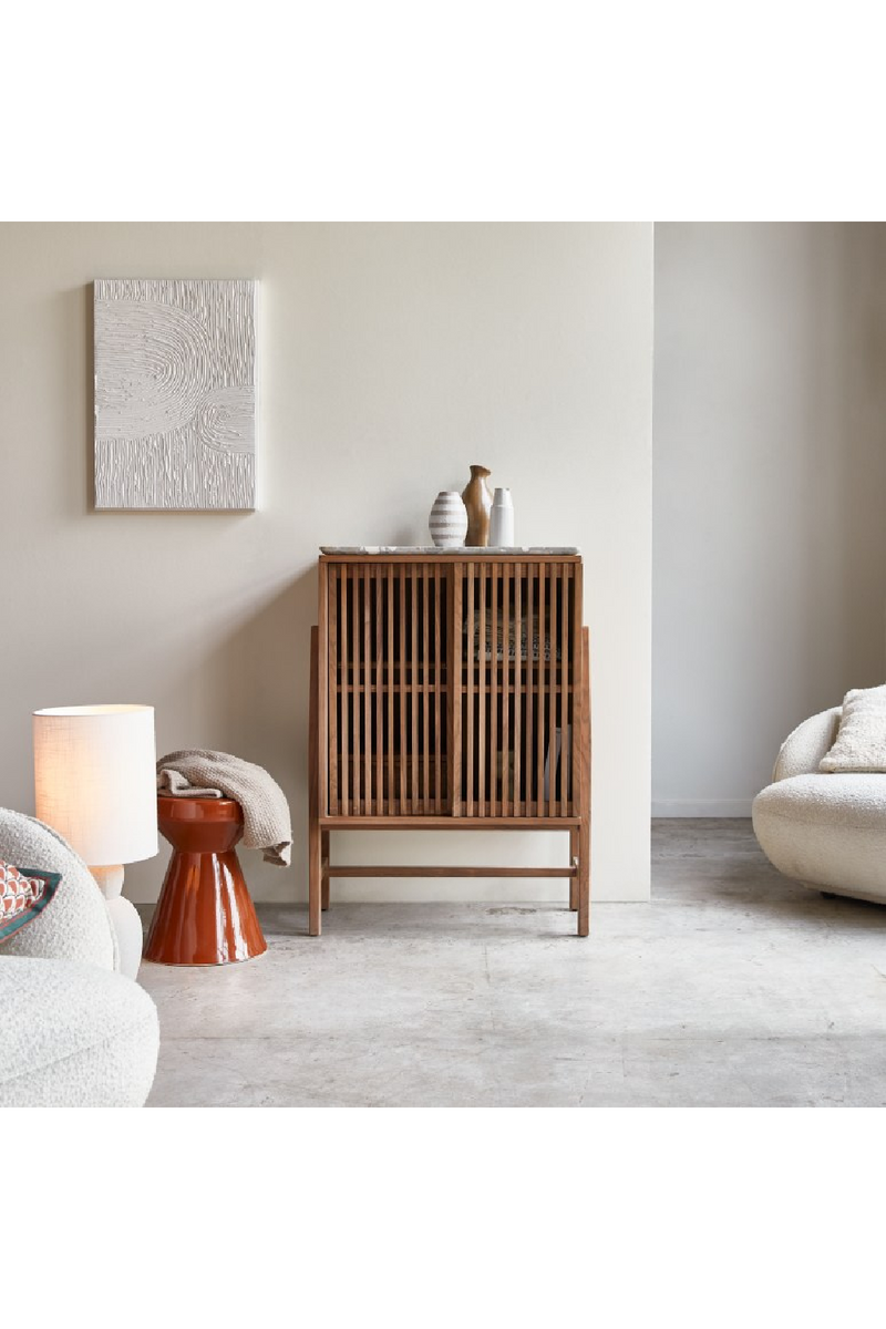 Walnut Sliding Door Sideboard | Tikamoon Isaure | Woodfurniture.com