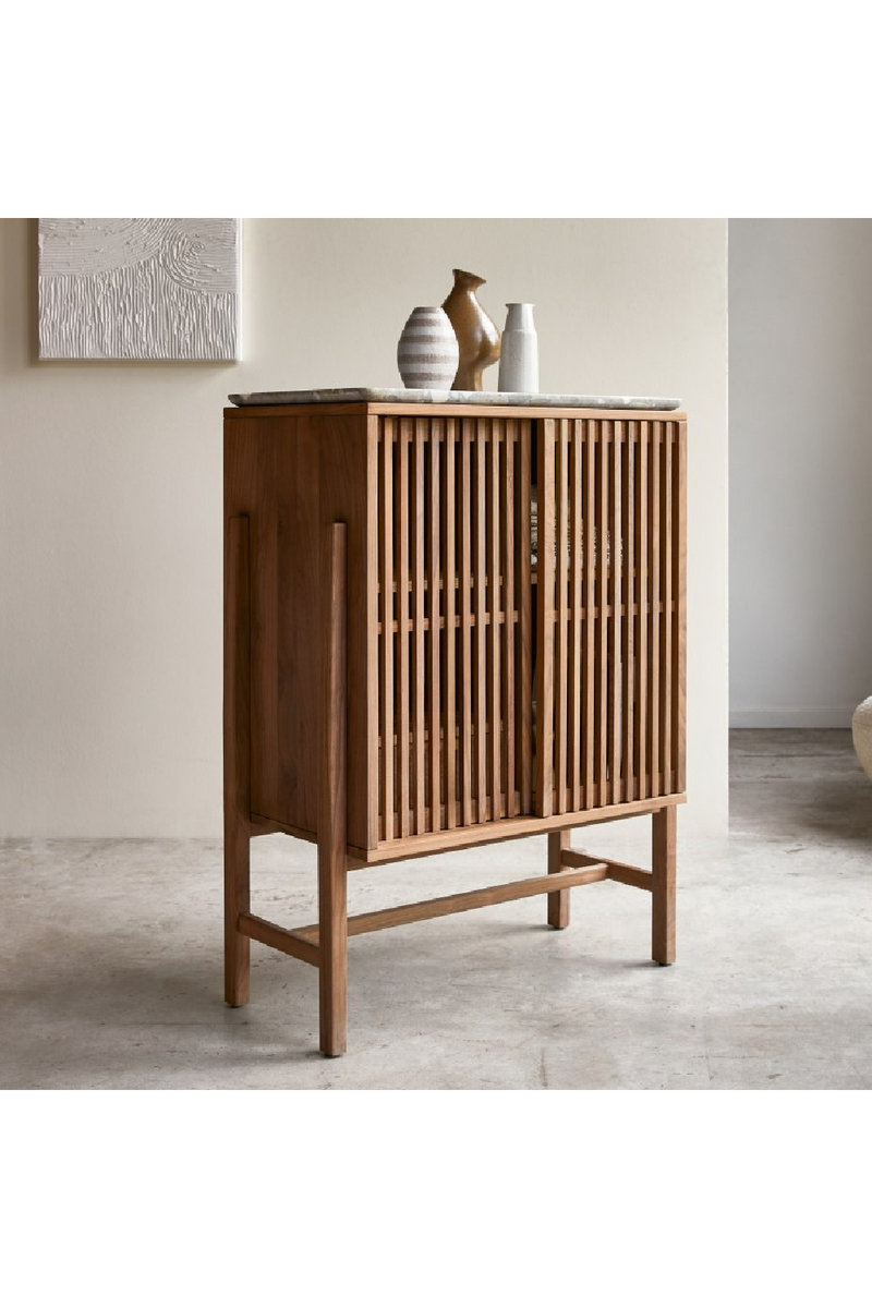 Walnut Sliding Door Sideboard | Tikamoon Isaure | Woodfurniture.com