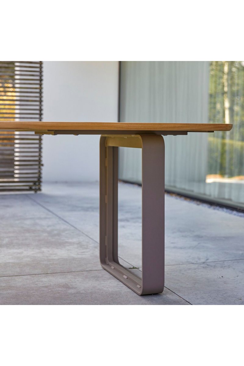 Contemporary Garden Table And Benches Set | Tikamoon Harper | Woodfurniture.com