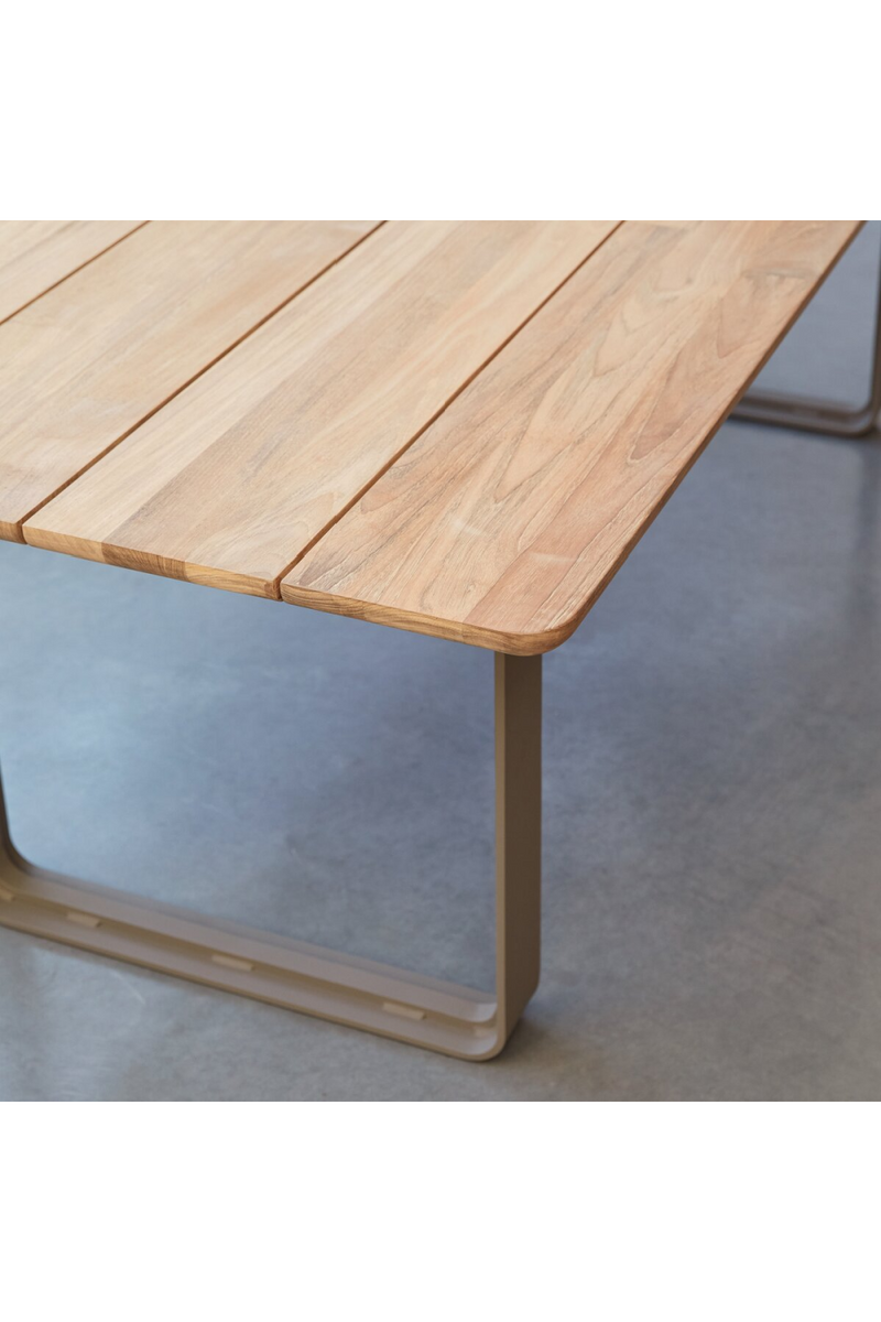 Contemporary Garden Table And Benches Set | Tikamoon Harper | Woodfurniture.com