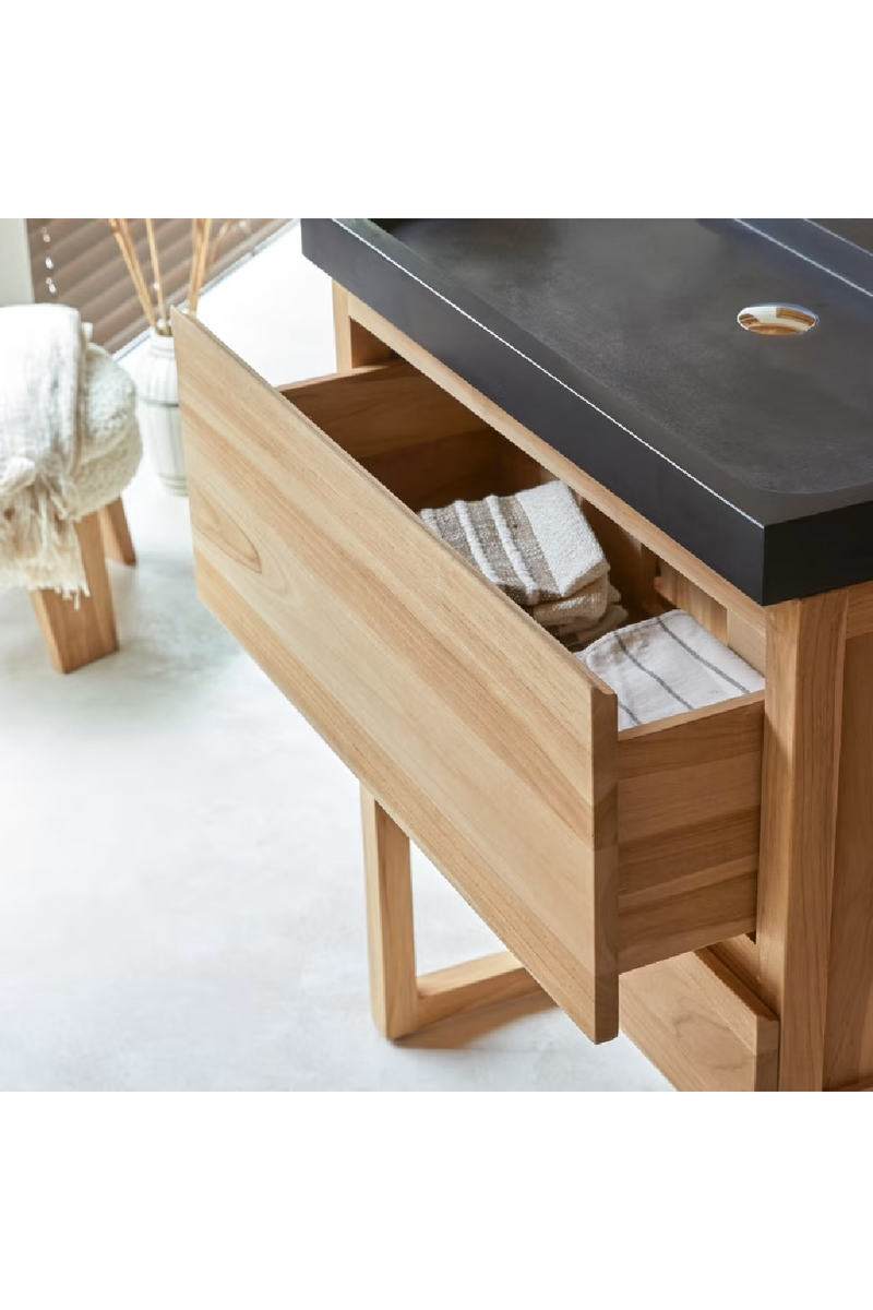 Stone Sink Bathroom Cabinet | Tikamoon Edgar | Woodfurniture.com