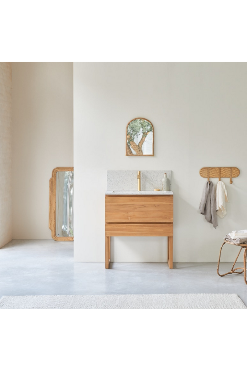 White Terrazzo Vanity Unit | Tikamoon Edgar | Woodfurniture.com